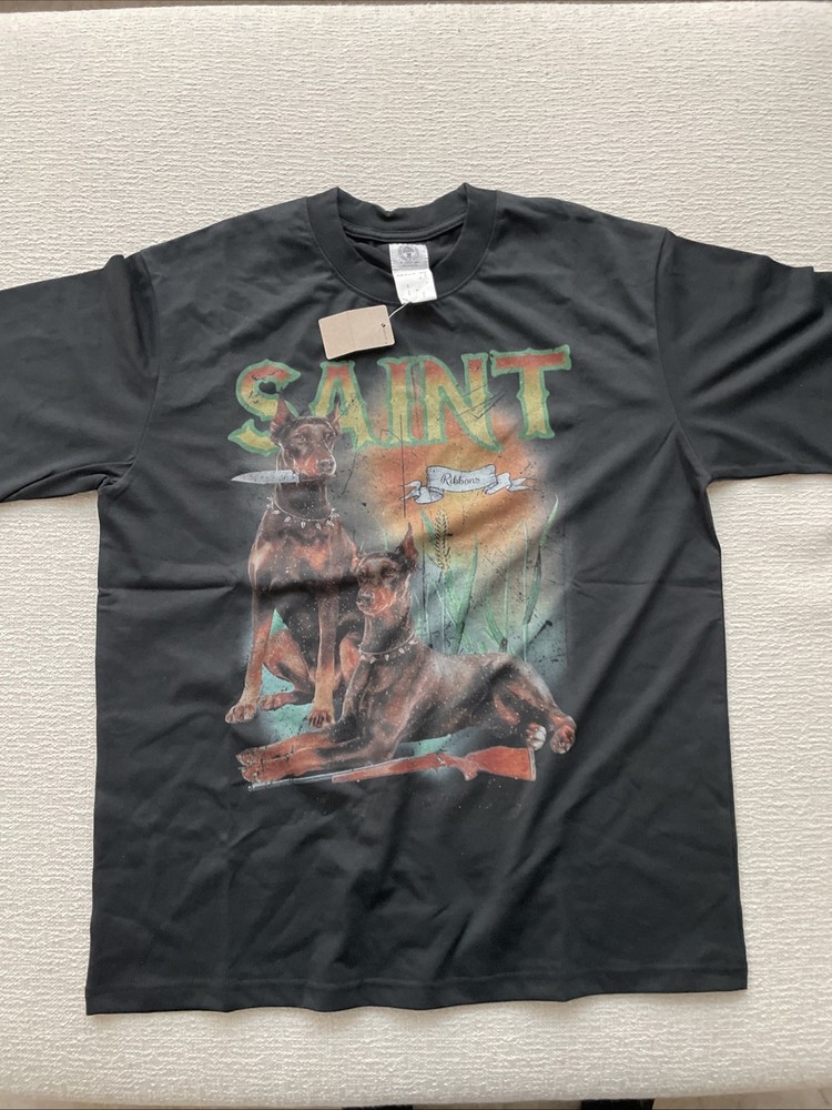Saint m T Shirt Doberman – Saint Ribbons NWT. Size XL.
