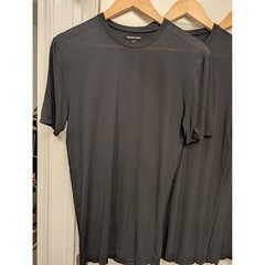 Lot of 5 Tommy John Second Skin Crew Neck Tee Shirts Undershirt Black White