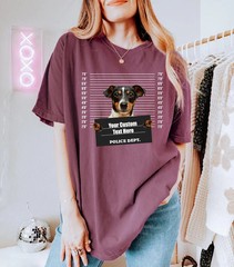 Custom Pet Portrait Comfort Tee Funny Dog Cat Shirt Personalized