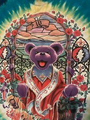Vintage 90s Grateful Dead Shirt St. Saint Stephen Bear Tie Dye Hippie Band Tee