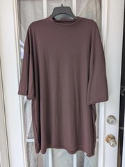 Stacy Adams 4X Shirt Rust Brown Ribbed Knit Premium Soft Rayon Blend 4XL tall