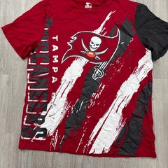 Starter Tampa Bay Buccaneers Shirt Mens 2XL Red All Over Print Extreme Defender