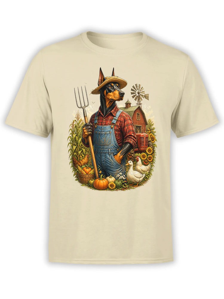 Farmhand Doberman Dog T-Shirt | Unisex
