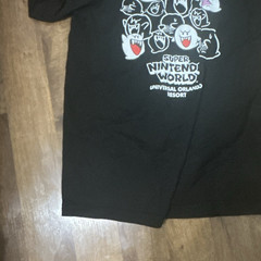 Universal Studios Hollywood Boo Super Nintendo World Black Graphic Tee L