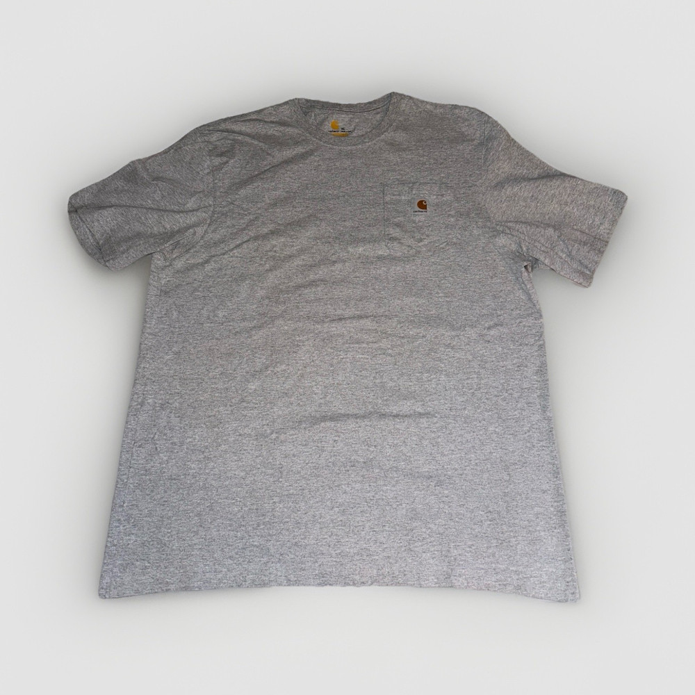 Carhartt Original Fit Gray Pocket T-Shirt Men’s XL Solid Crew Neck Short Sleeve