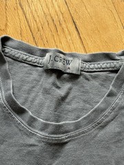 J.CREW Men’s Gray Solid Crew Neck Short Sleeve T-Shirt Size M Regular
