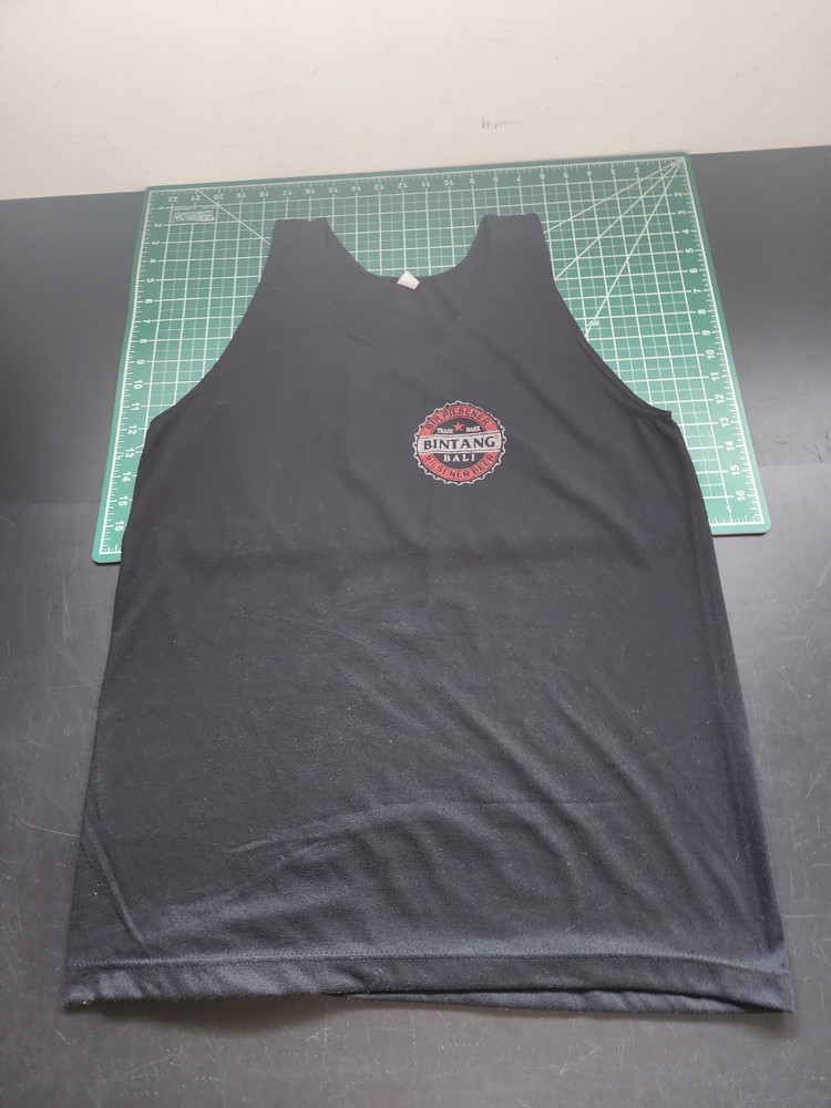 Bintang Pilsener Beer Black Tank Top Bali Men’s Size Large L