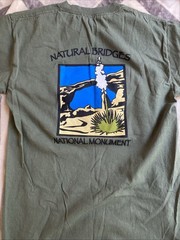 Natural Bridges Green T-Shirt Mens Small National Monument Destination Visit Tee