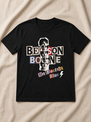 Comfort Colors Benson Boone Mr. Electric Blue Graphic T-Shirt Vintage Music Tee