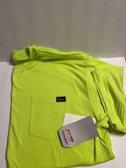 2 Brand New w/ Tags Dickies Fluorescent Yellow XL & L Pocket T-Shirt (1 of each)