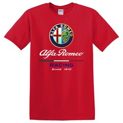 Alfa Romeo Racing Since 1910 Logo Men’s Red T-Shirt Size S-3XL