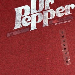 NEW Dr Pepper Logo Men’s M Red Heather T-Shirt Tee Luv Graphic Cotton Blend