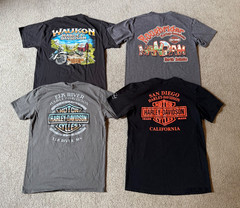 Harley Davidson Motorcycles Graphic Biker T-Shirts Bulk Lot of 8 – Size Medium