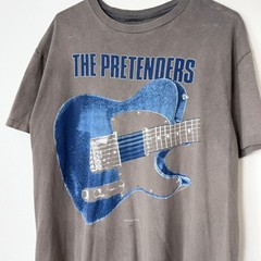 Vintage 1987 The Pretenders World Tour Faded Distressed Band Tee Black Rare