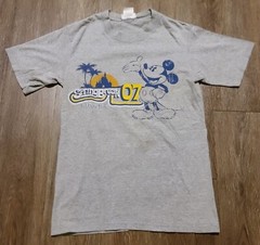 Walt Disney World T-Shirt Men’s Small Gray Cotton Springer Break 07 Short Sleeve