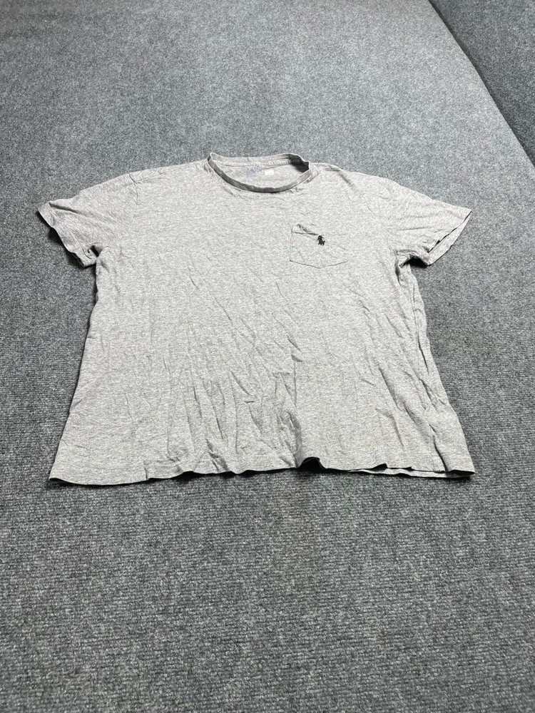 Polo Ralph Lauren Crew Neck Modern Classic-Fit T-Shirt Mens Grey Heather Medium