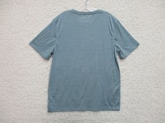 Champion Shirt Medium Adult Blue Lightweight Stretch Logo Performance Gym Mens M