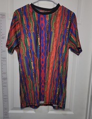 Unique SUPER SHINE Prints by Drill Australian Knit Print Casual SHIRT Medium