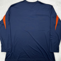 CHICAGO BEARS Long Sleeve Shirt Mens XL NFL Team Performance Navy V-Neck Logo