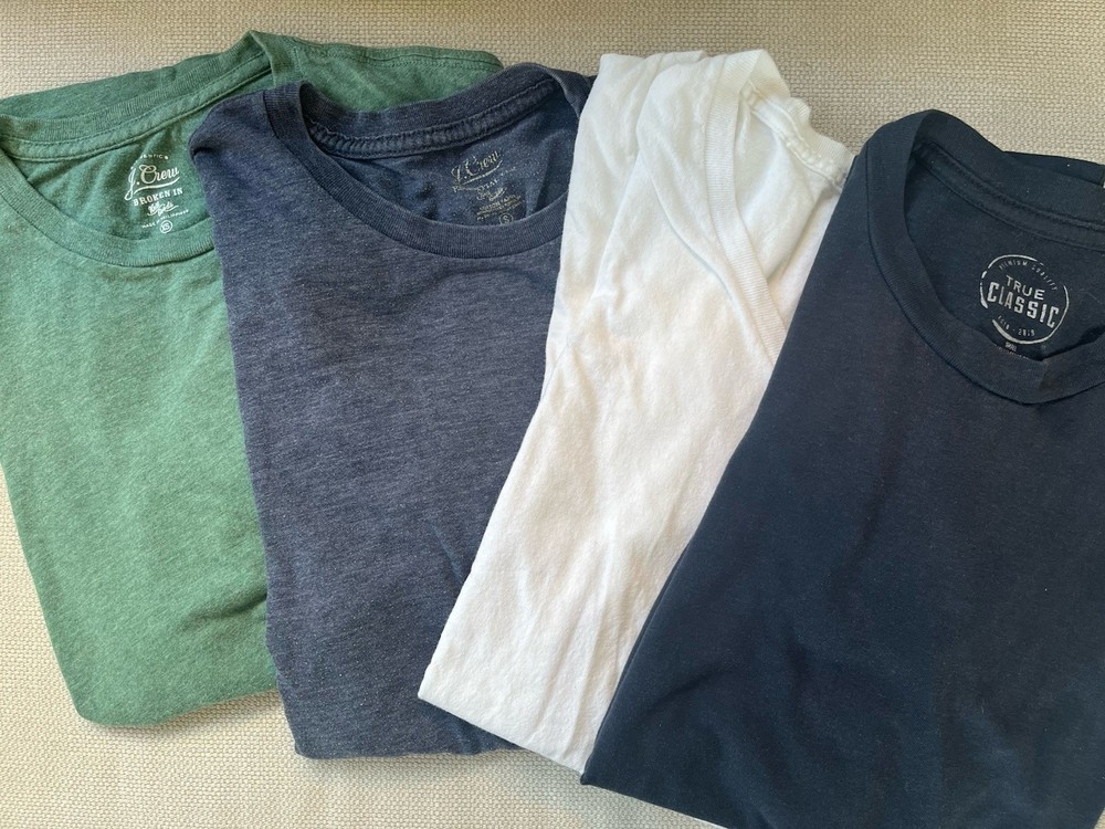 Lot Of Men’s Tshirts J Crew, True Classic, Hanes Size Small