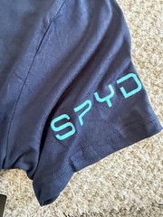 SPYDER MEN’S ASL426NV NAVY FITTED LOUNGE WEAR T-SHIRT, SIZE MEDIUM NWT