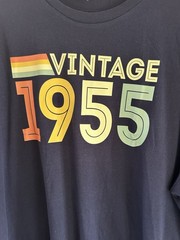 UNEEK UNISEX T SHIRT NAVY ‘VINTAGE 1955’ LOGO SIZE 3XL SHORT SLEEVE