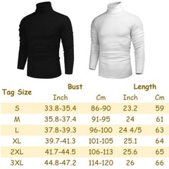 Men’s Thermal Long Sleeve Compression Shirts Turtleneck Winter Base Layer Top US
