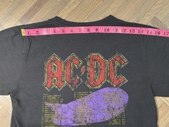 AC/DC vintage 1988 WORLD TOUR t shirt ANGUS YOUNG small