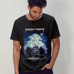 Fright Night (1985) Movie Poster Inspired T-Shirt Retro Tee Unisex
