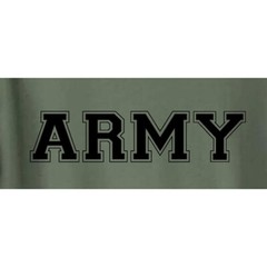 Athletic ARMY Short Sleeve T-Shirt in military green – Adult Small to 5X-Large