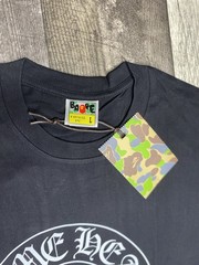 A Bathing Ape BAPE Baby Milo Black Graphic Logo Crew Neck T-Shirt Men’s L