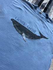 True Vintage 1970s “Gentle Giant” Humpback Whale Wildlife Conservation T-Shirt L