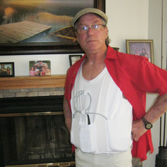 LVAD Heartmate 2 & 3 White Tank Top For Men LVAD Clothing Sleeveless Vest Shirt