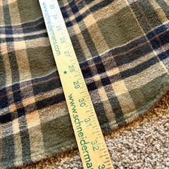 Men’s Vintage 2000s Flannel Shirt Blue And Green Hunter Size Xl