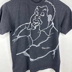 Vintage Fubu Platinum Fat Albert T Shirt XL Big Graphic Made in USA Gray Logo