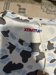XTRATUF Men’s XXL Long Sleeve Crew Neck Camo T-Shirt Blue/Gray Polyester