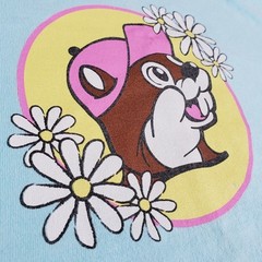 Bucees Happiness Blooms Shirt Unisex M Light Blue Daisy Jar Dual Beaver Graphic