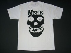 FREE SAME DAY SHIPPING New PUNK MISFITS Classic FIEND CRIMSON GHOST White MEDIUM