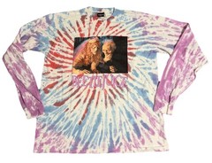 Dumbgood X Beetlejuice Mens Tie Dye Long Sleeve Shirt Maitlands Movie XL