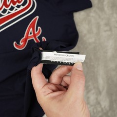PRO STANDARD Atlanta Braves 3D Logo Pro Team T Shirt Mens Large Embroidered