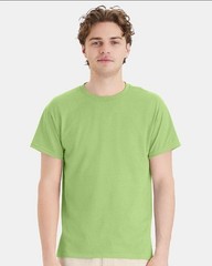 Hanes 5170 5XL EcoSmart Crewneck Short Sleeve Tee Pit to Pit 31″ Unisex Lime