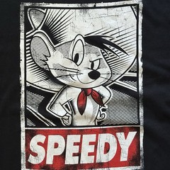 Speedy Gonzales Shirt Mens Large Black Looney Tunes Graphic Tee Gildan Y2K Style