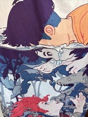 Studio Ghibli Ponyo and Sosuke 3D printed t-shirt Zootop Bear Size M Under Water