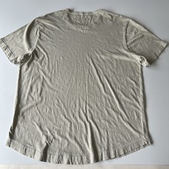 Buck Mason Shirt Men’s XL Gray Slub Curved Hem Tee Crew USA Made