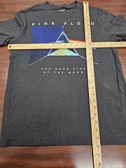 Pink Floyd Dark Side of the Moon T Shirt Mens M Gray Graphic Band Tee Old Navy