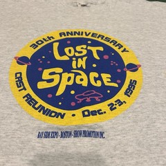 Vintage 90s Lost In Space 30th Reunion Tee XL Sci-Fi Cast Promo USA TV Show