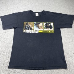 Tim McGraw Shirt Mens Medium Black Southern Voice Tour 2010 Country Graphic Tee