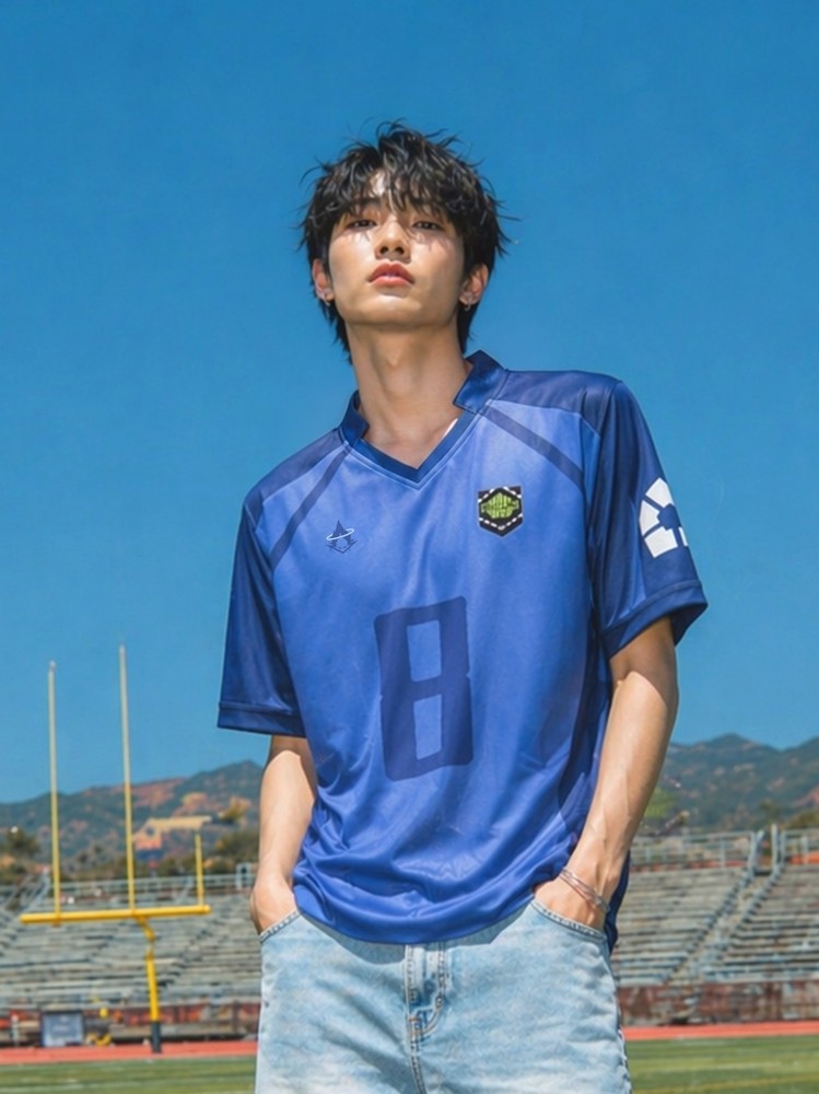 Blue Lock Anime Bachira #8 Jersey , Anime Cosplay Tshirt for Men and Women