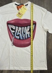 PUMA ASAP Rocky Flacko Smile Graphic Crew Neck Short Sleeve White T-Shirt Mens L