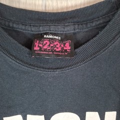 Vintage Ramones 1234 T Shirt CBGB May 4, 1978 Black Punk Rock Size Small